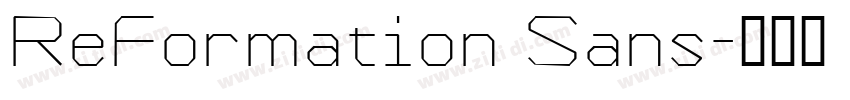 ReFormation Sans字体转换
